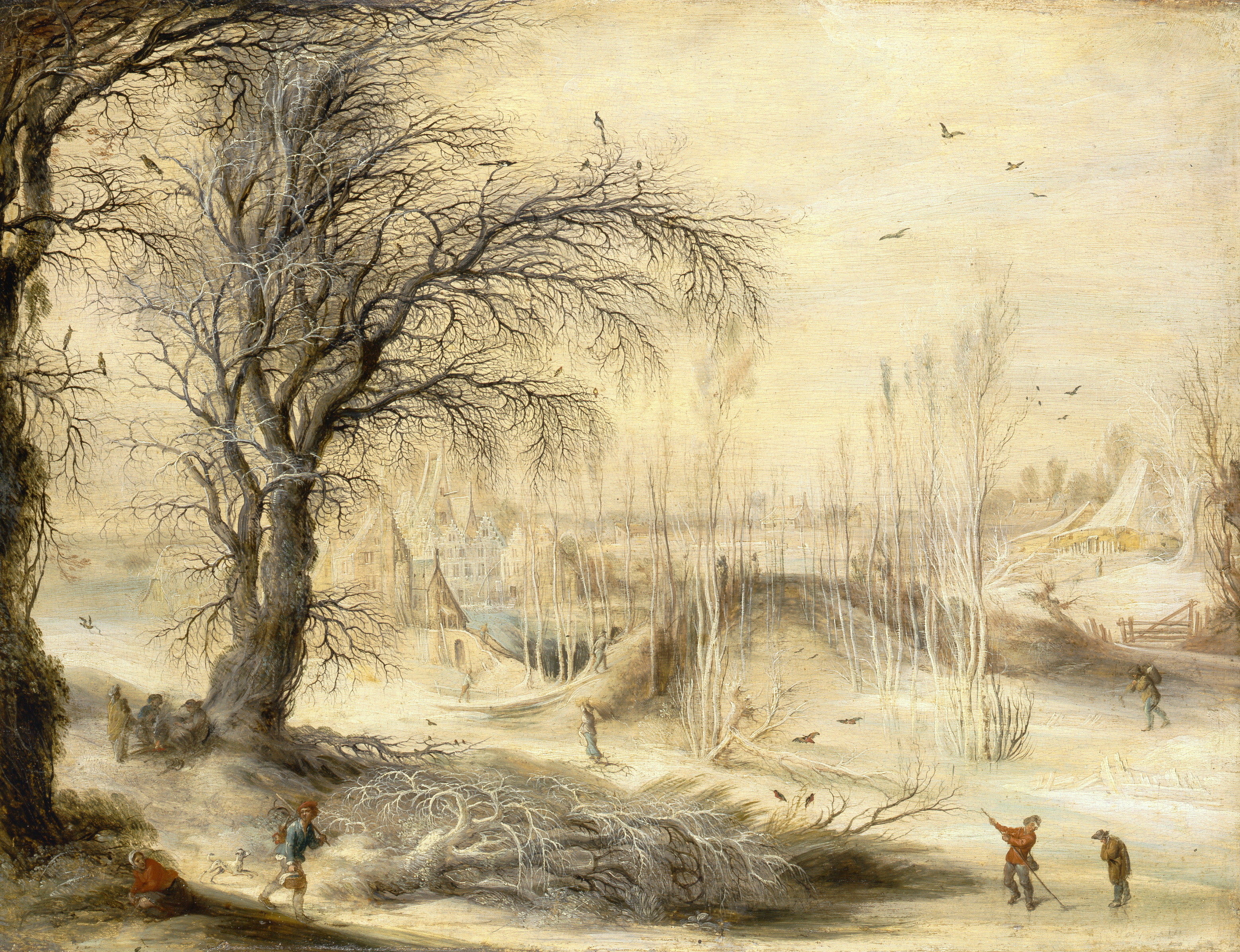Gysbrecht Leitens. The Winter Landscape. 1618-1628. From the Vasyl Shchavinsky’s collection.